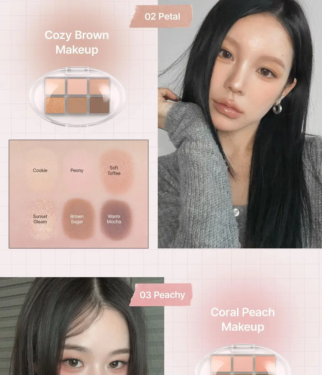 [NEW] 디어에이 퍼펙트 매치 아이섀도우 팔레트 3종 상세페이지 4